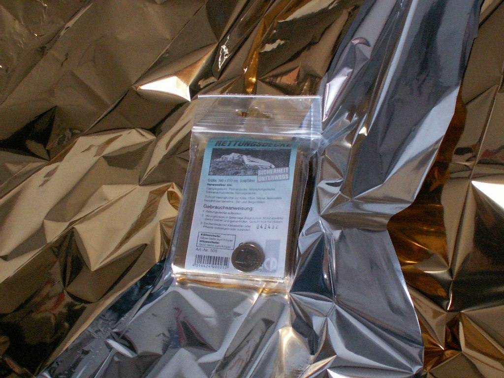 Manta térmica de rescate