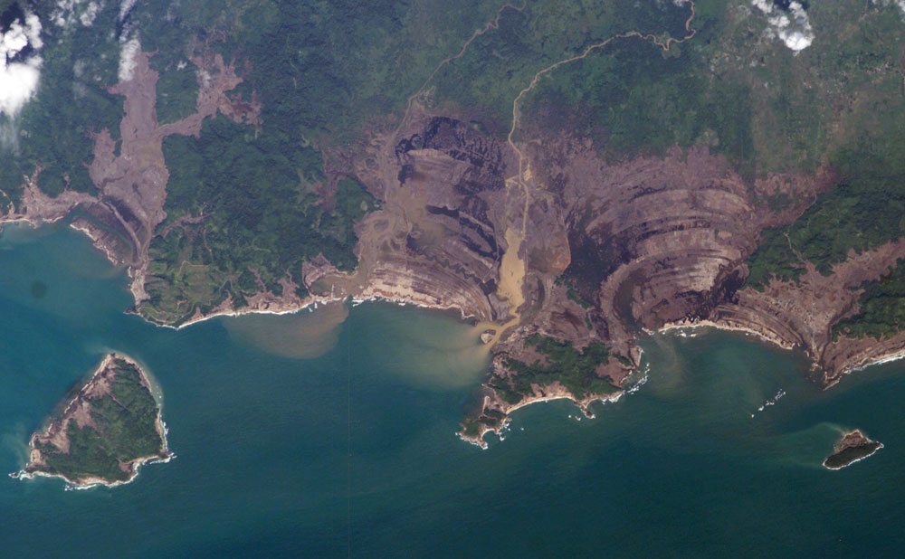 Daños del tsunami en Sumatra